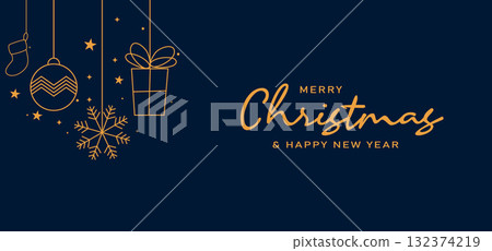 Merry Christmas and happy new year on Christmas letters, Gift boxes, Christmas element for web Merry Christmas and happy new year on Christmas letters, Gift boxes, Christmas element for web 132374219