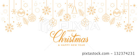 Merry Christmas and happy new year on Christmas letters, Gift boxes, Christmas element for web Merry Christmas and happy new year on Christmas letters, Gift boxes, Christmas element for web 132374231