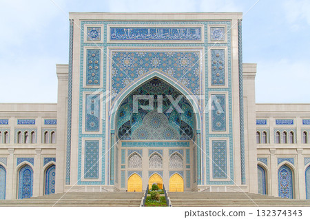 The beautiful exterior of the Islamic Civilization Center in Tashkent, the capital of Uzbekistan The beautiful exterior of the Islamic Civilization Center in Tashkent, the capital of Uzbekistan 132374343