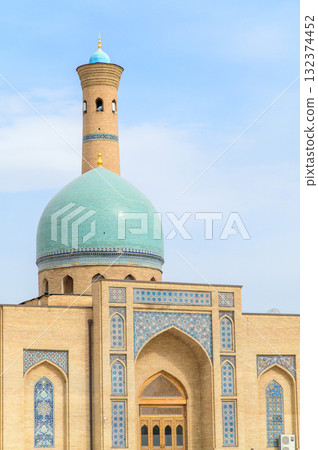 Beautiful exterior view of the Khazrati Imam Mosque in Tashkent, the capital of Uzbekistan Beautiful exterior view of the Khazrati Imam Mosque in Tashkent, the capital of Uzbekistan 132374452