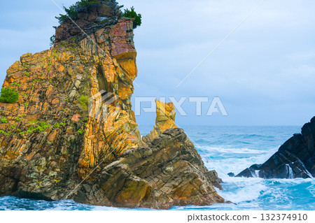 Helmet Rock in Jeongdongjin, Gangneung, South Korea Helmet Rock in Jeongdongjin, Gangneung, South Korea 132374910