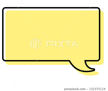 Simple speech bubble with misaligned lines - Rectangle 132375114