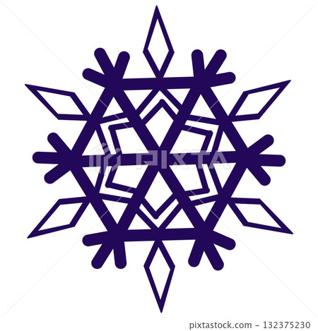 Beautiful purple snowflakes 132375230