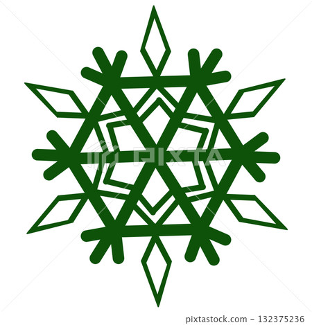 美麗的綠色雪花 美麗的綠色雪花 132375236