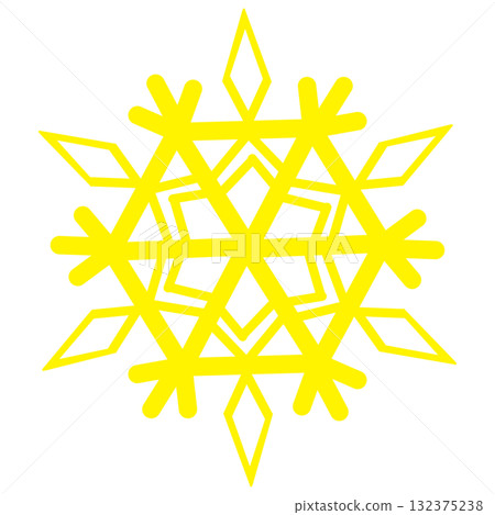 美麗的黃色雪花 美麗的黃色雪花 132375238
