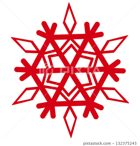 美麗的紅色雪花 美麗的紅色雪花 132375243
