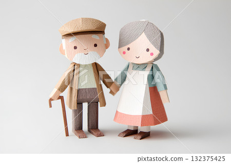 老人與善良護士的溫馨日常生活（3D紙模型） 132375425