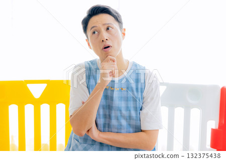 Male nursery teacher worries Male nursery teacher worries 132375438