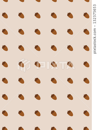 A simple and cute repeating background of nuts and acorns 132375653