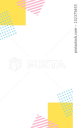 Simple geometric pop business frame background 132375655