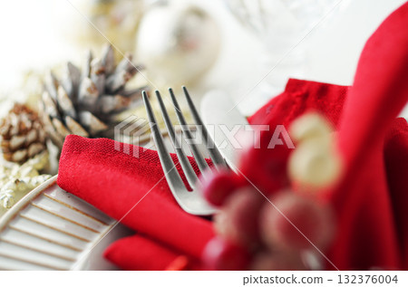 聖誕餐桌協調圖像 聖誕餐桌協調圖像 132376004