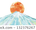 Japanese style background of Mt. Fuji 132376267