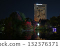 Nakajima Park Autumn leaves Night view 132376371