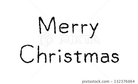 [Merry Christmas with Embroidery] Hand-embroidered illustration material 132376864