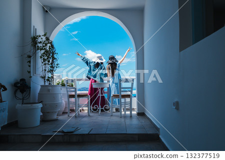 Beautiful landscape of Santorini 132377519