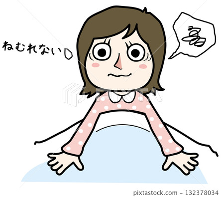 因失眠而無法入睡的女人 因失眠而無法入睡的女人 132378034