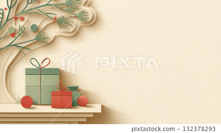擺滿禮物的桌子 132378293