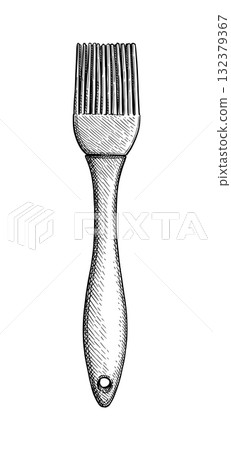 Silicone basting brush ink sketch Silicone basting brush ink sketch 132379367