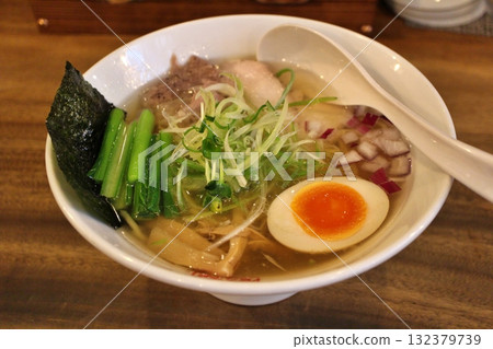White soy sauce ramen in Ginza, Tokyo White soy sauce ramen in Ginza, Tokyo 132379739
