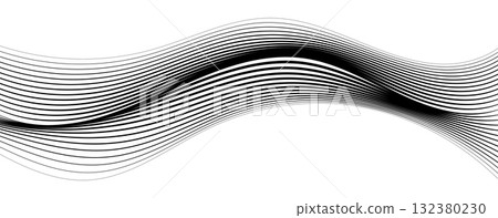 Dynamic flowing wave lines design. technology and sound wave pattern. Vector illustration Dynamic flowing wave lines design. technology and sound wave pattern. Vector illustration 132380230