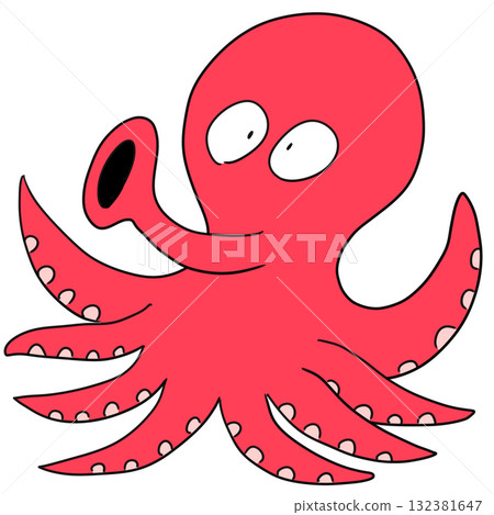 章魚的插圖 章魚的插圖 132381647