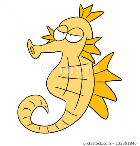 海馬的插圖 132381846