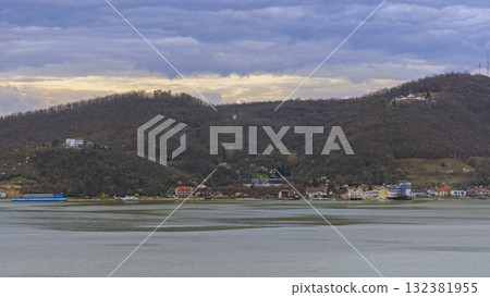 Danube River Orsova Romania Danube River Orsova Romania 132381955