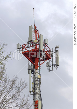 Communication Antenna Tower Top Communication Antenna Tower Top 132381972