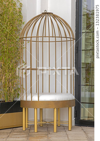 Gold Birdcage Chair Gold Birdcage Chair 132381975