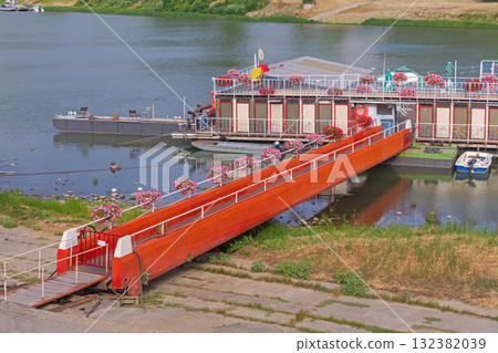 Red Gangway Ramp 132382039