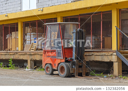 Old Forklift Warehouse Bay Old Forklift Warehouse Bay 132382056