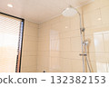 Bathtub and rain shower in a tropical resort villa hotel with an open sky (Miyakojima, Okinawa Prefecture) 132382153
