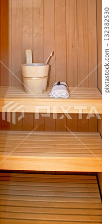Sauna bench interior Sauna bench interior 132382530