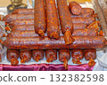 Smoked Dry Cured Sausages 132382598