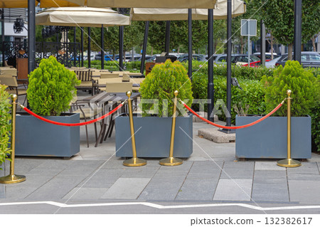 Red Rope Gold Stanchion Red Rope Gold Stanchion 132382617