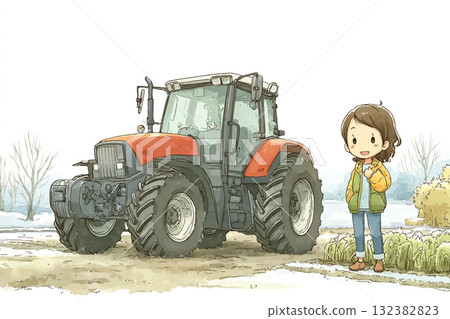 美優系列：美優讓田野在冬天休憩 132382823