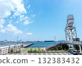 Yokohama Hammerhead Park and the seaside view, Minato Mirai harbor scenery 132383432
