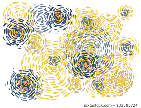 starry night impressionist style painting llustartion background art 132383724