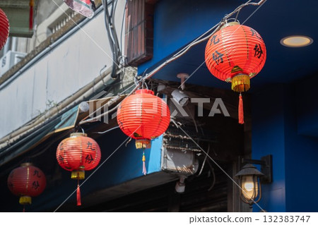 台灣九份的白天燈籠 台灣九份的白天燈籠 132383747