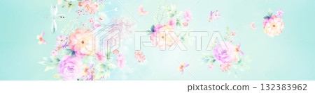 Handpainted Diverse Floral Decorative Pattern Collection Artwork Assortment Handpainted Diverse Floral Decorative Pattern Collection Artwork Assortment 132383962