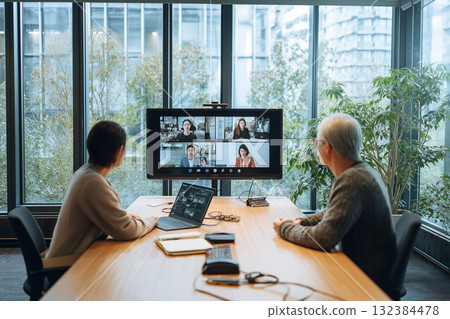 遠距會議 132384478