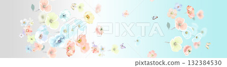Handpainted Diverse Floral Decorative Pattern Collection Artwork Assortment 132384530