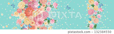 Handpainted Diverse Floral Decorative Pattern Collection Artwork Assortment Handpainted Diverse Floral Decorative Pattern Collection Artwork Assortment 132384550