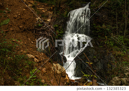 Waterfalls flowing wildly all over the Black Sea Waterfalls flowing wildly all over the Black Sea 132385323