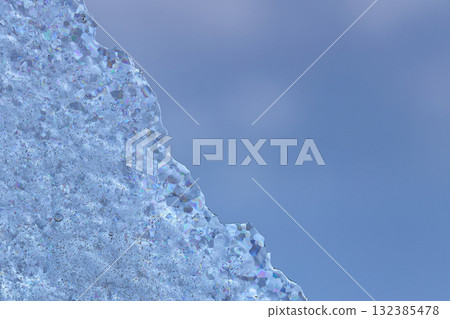 Rainbow-colored ice and blue sky Rainbow-colored ice and blue sky 132385478
