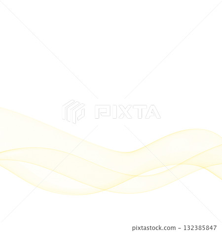 Gentle wave of abstract lines creates a soft light-yellow minimalistic background. Eps 10 132385847