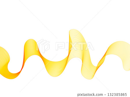 Bright yellow-orange high amplitude wave creates a saturated dynamic abstract background. Eps 10 132385865