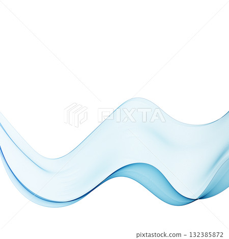 A single elegant transparent blue wave creates a clean and modern vector background. Eps 10 A single elegant transparent blue wave creates a clean and modern vector background. Eps 10 132385872