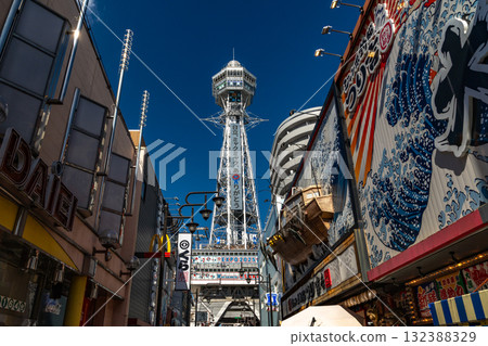 新世界通天閣的景色 132388329