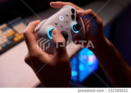 Enjoy an exciting gaming journey with a modern controller that enhances gameplay Enjoy an exciting gaming journey with a modern controller that enhances gameplay 132388832